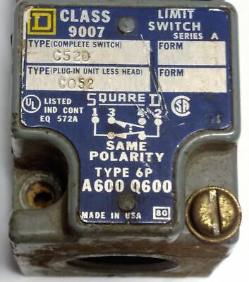 Square D C52D Precision Limit Switch