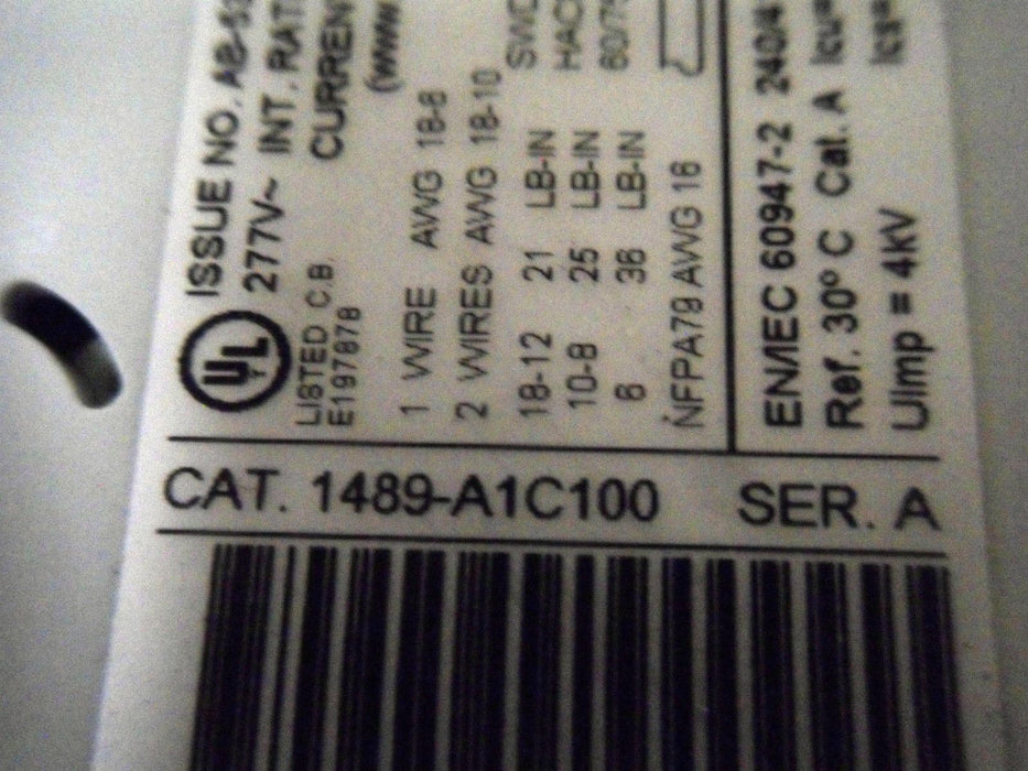 Allen-Bradley 1489-A1C100 Circuit Breaker