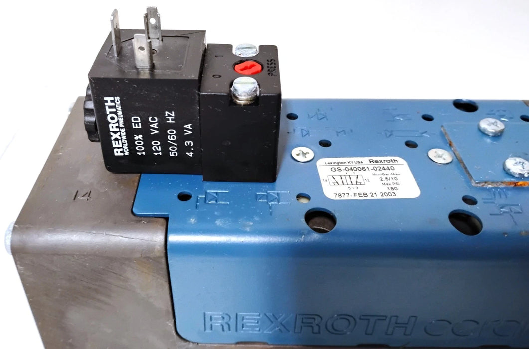 Bosch Rexroth GS-040061-02440 120 V AC 5-Port Ceram Solenoid Valve