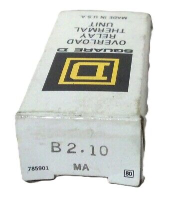 Square D B2.10 Thermal Overload Heating Element for Sizes 00-0-1