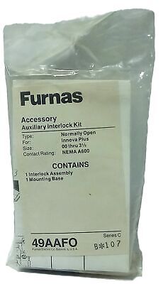Furnas 49AAFO Series C NEMA A600 Auxiliary Interlock Kit for Motor Starters