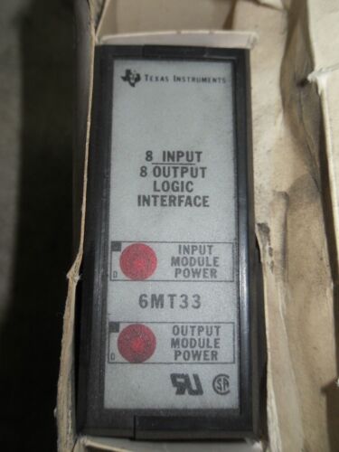 1 NIB TEXAS INSTRUMENTS 6MT33 I/O LOGIC MODULE