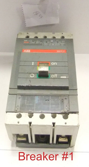 ABB SACES5 S5H Circuit Breaker 400A 2Pole 600V