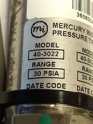 Honeywell 40-3022 Pressure Transducer
