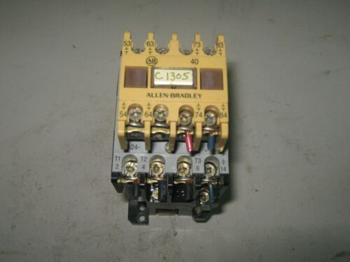 Allen-Bradley 100-A09NZ3 Contactor W/195-FA40 Auxiliary Contact Kit