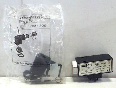 Bosch 0-821-100-012 0.5-8 Bar 250 V Pressure Switch Solenoid Valve w/ Connector