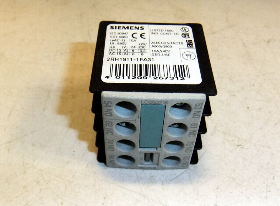 Siemens 3RH1911-1FA31 Contact Block