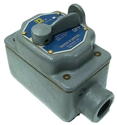 Square D 2510-AW-2 115/230 V AC 2 Pole Manual Starter in NEMA Type 4,5 Enclosure