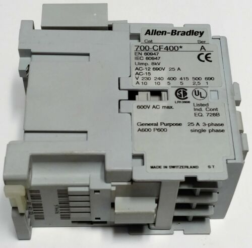 Allen-Bradley 700-CF400D Contactor with 100-FSC280 Surge Suppressor