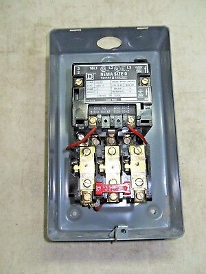 Square D 8536 SBG-2 Size 0 Starter W/ Enclosure