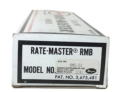 Dwyer RMB-50 1-10 SCFH Rate-Master Variable Area Flowmeter