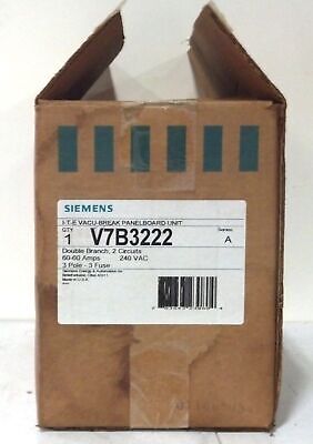 Siemens V7B3222 60 A 240 V AC 3 P Vacu-Break Twin Panelboard Switch
