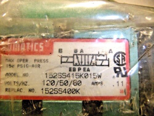 Numatics 152SS415K015W VALVE