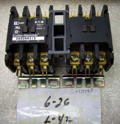 Cutler-Hammer Eaton C65DNA315A 15A Reversing Contactor