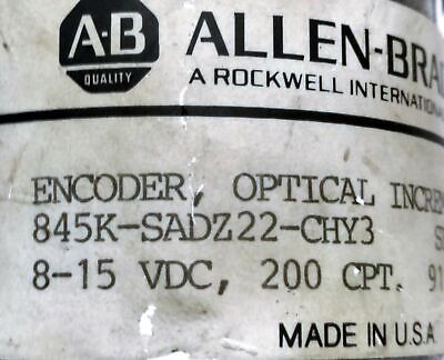Allen-Bradley 845K-SADZ22-CHY3 Incremental Optical Rotary Encoder