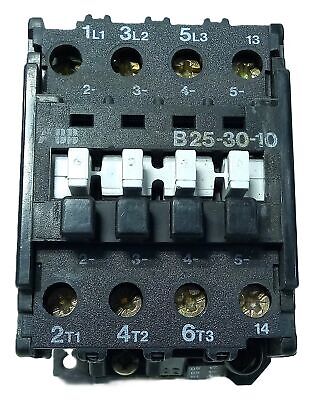 ABB B25-30-10 25 A 3 Pole Contactor w/ 24 V AC/DC Coil