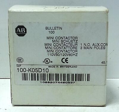 Allen-Bradley 100-K05D10 110/120 V AC 5 A IEC Miniature Contactor