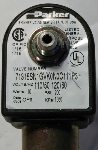 Parker 71315SN1GVK0N0C111P Solenoid Valve