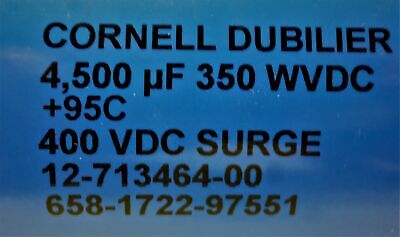 Cornell Dubilier CDE 12-713464-00 / 658-1722-97551 350WVDC Running Capacitor