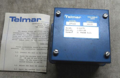 Telmar 577000 Temperature Transmitter 0-100 Degrees Celsius