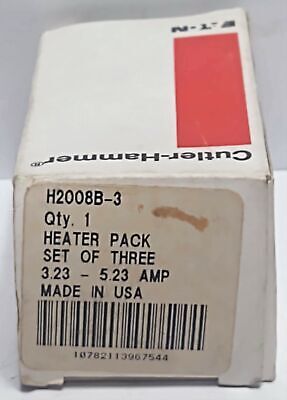 Cutler-Hammer H2008B-3 Heaters Pack of 3
