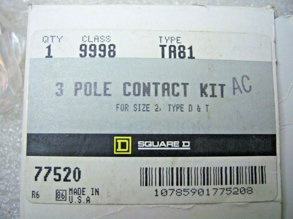 Square D 9998-TA81 Contact Kit