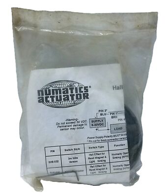 Numatics SH6-002 6-30 V DC Hall Effect Switch