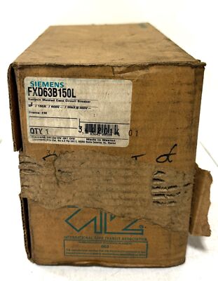 Siemens FXD63B150L 3 P 150 A 600 V Sentron Circuit Breaker