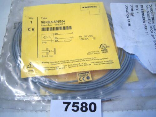 Turck Proximity Sensor Ni2-Q9,5-Ap6/S34 Valve Position