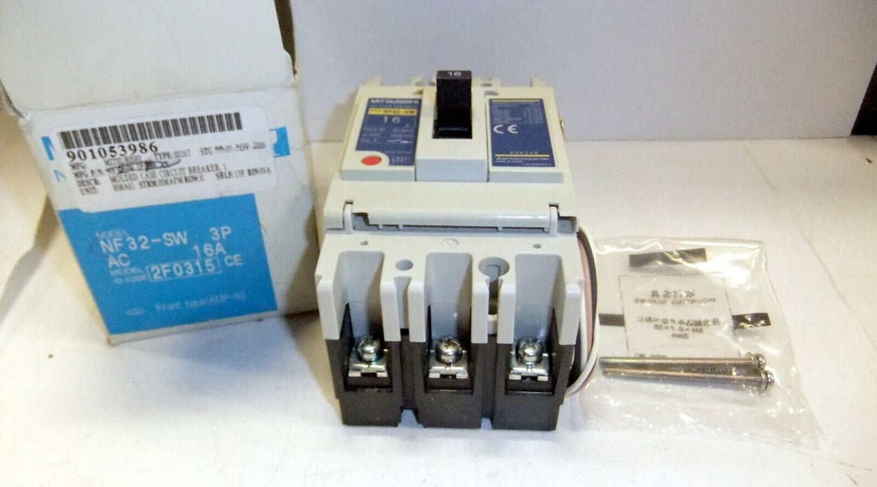 Mitsubishi 16A Circuit Breaker NF32-SW-3P-16A