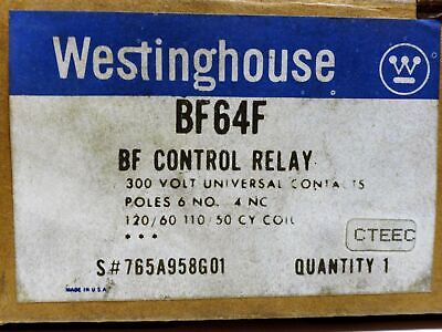 Westinghouse BF64F Control Relay