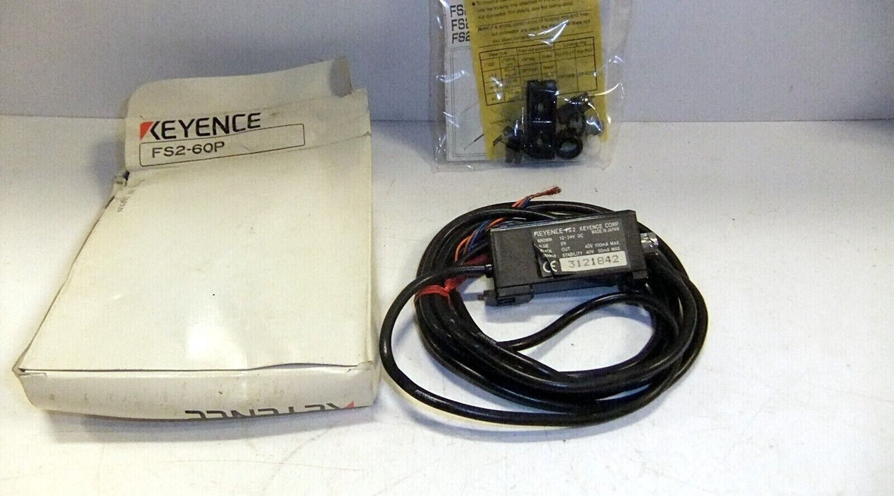 Keyence Fiber Optic Sensor Amplifier FS2-60P