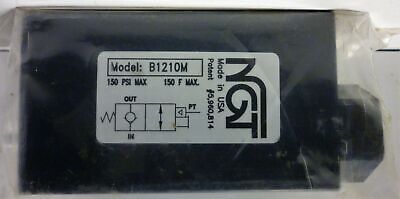 NGT B1210M Check Valve with Manual Release