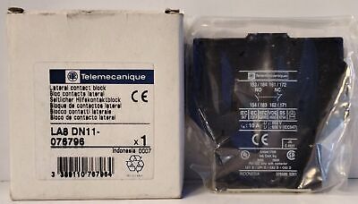 Telemecanique LA8-DN11 690 V 10 A 1 NO / 1 NC Lateral Contact Block