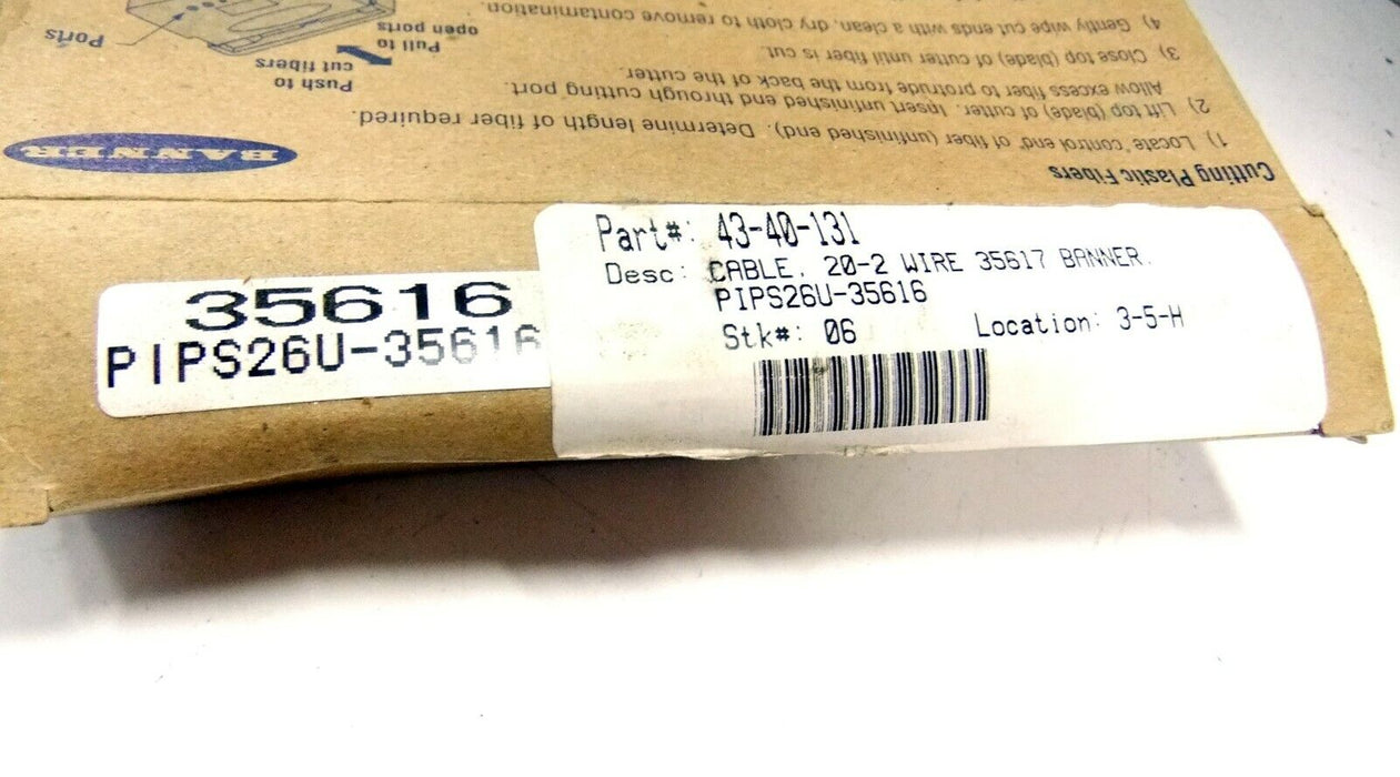 Banner Engineering Fiber Optic Cable PIPS26U-35616