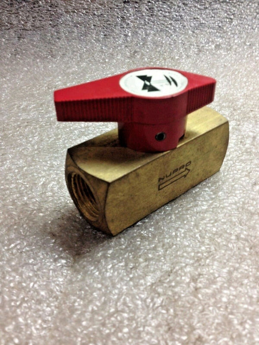 Nupro B-8P6T4 Quarter Turn Plug Valve