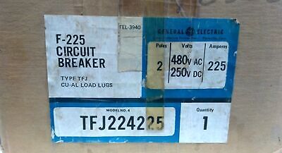 GE TFJ224225 225 A 480 V AC / 250 V DC 1 PH 2 P Molded Case Circuit Breaker