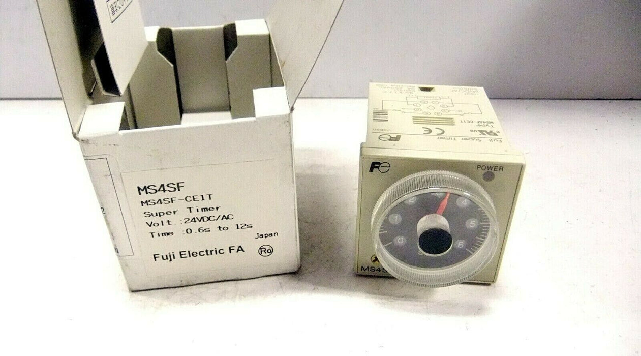 Fuji Timer Off-Delay .6-12S 24VDC/AC MS4SF-CE1T