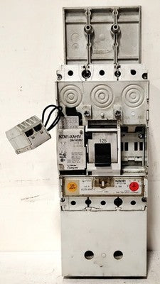 Moeller NZMB1-AF125-NA 125 A 480Y/277VAC Circuit Breaker w/ NZM1-XAHIV 24VAC/DC
