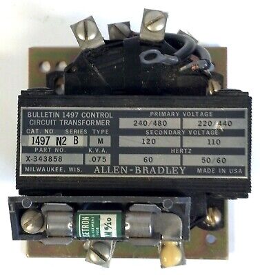 Allen-Bradley 1497-N2 Series B Conrol Circuit Transformer 480V 50/60HZ
