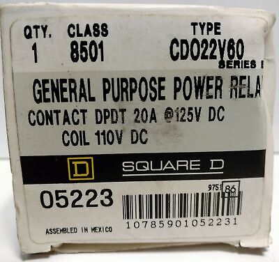 Square D 8501-CD022V60 Relay