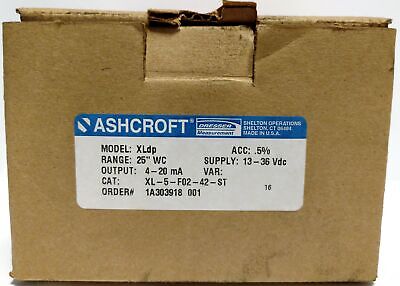 Ashcroft XL-5-F02-42-ST-25IW XLDP Pressure Transmitter