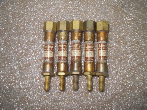 5 Limitron KGXA15 600Vac Fast-Acting Fuses