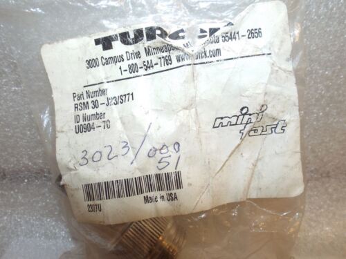 11 Turck ELECTRONIK MINIFAST MOLDED CORDSETS RSM30J23/S771