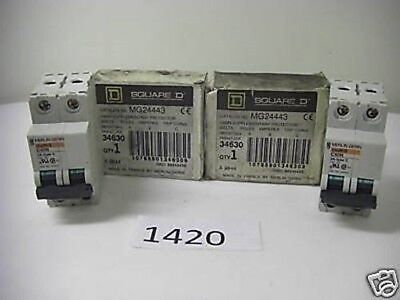 2 Square D 2P Circuit Breakers MG24443