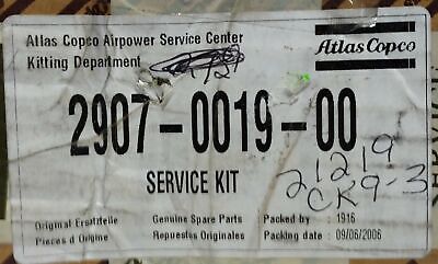 Atlas Copco 2907-0019-00 Service Kit for Unloading Valve