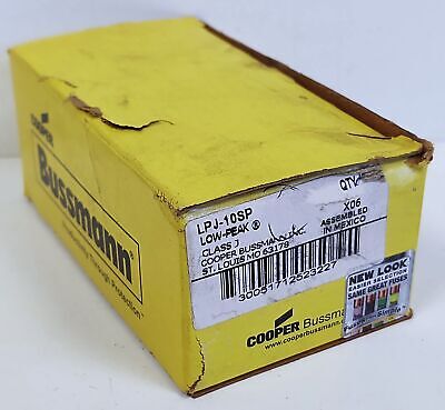 Bussmann LPJ-10SP LOW-PEAK 600 V 10 A Class J Current-Limiting Time Delay Fuse