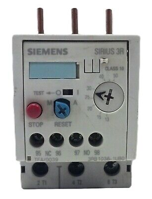 Siemens 3RB1036-1UB0 Overload Relay 13-50 A For Mounting on Contactor