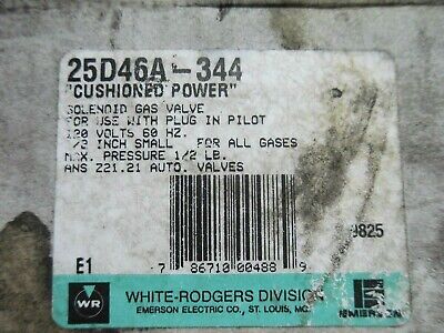 White Rodgers 25D46A-344 Solenoid Gas Valve