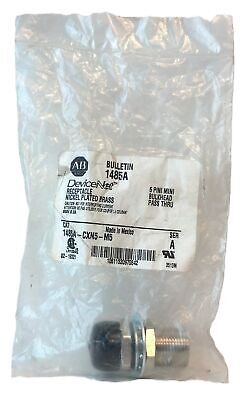 Allen-Bradley 1485A-CXN5-M5 5 Pin Mini Bulkhead Pass Thru DeviceNet Connector
